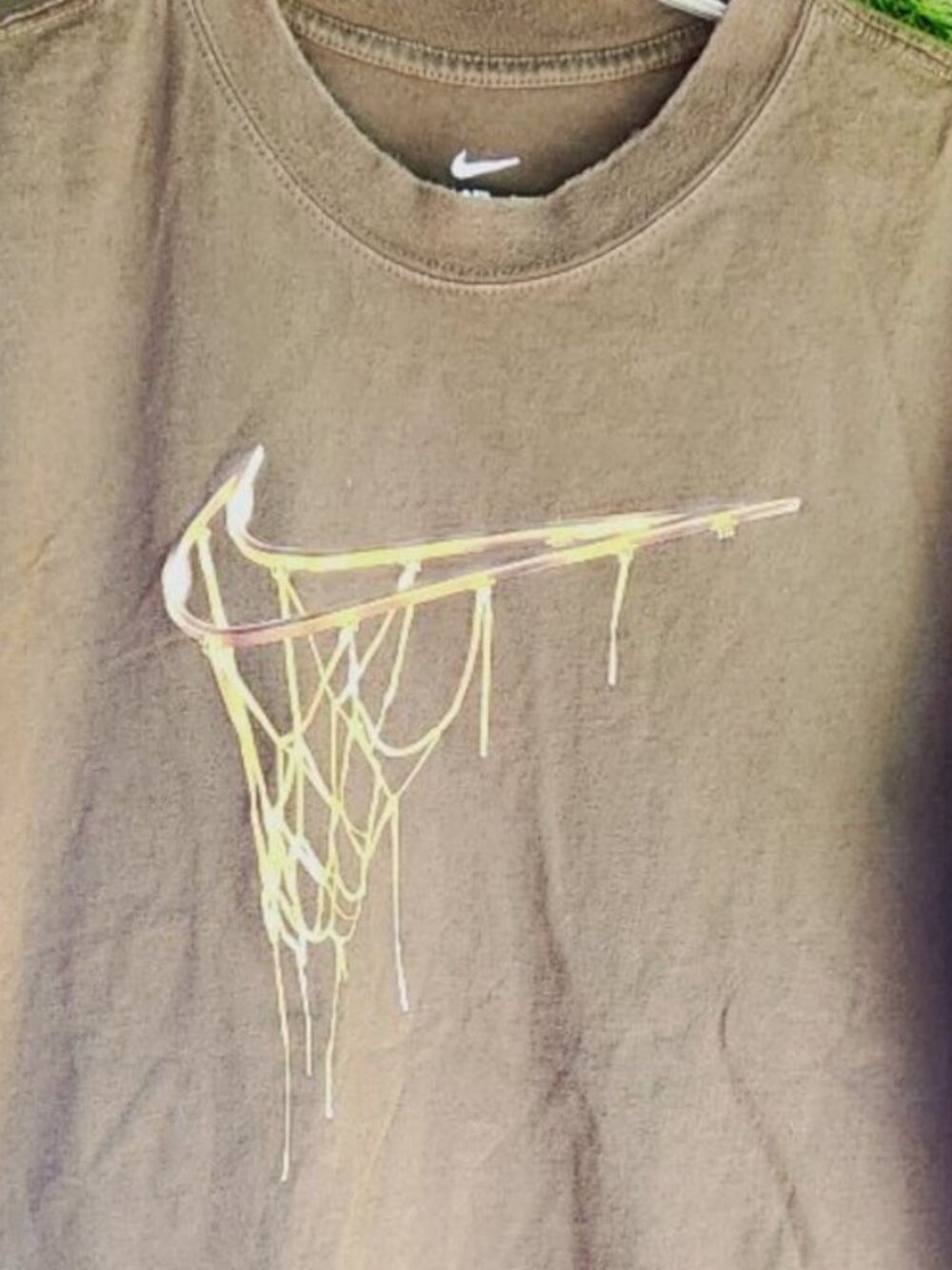 EUC Nike Medium Olive-Charcoal color short sleeve basketball 🏀 tshirt